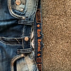 Used rock revival jeans
